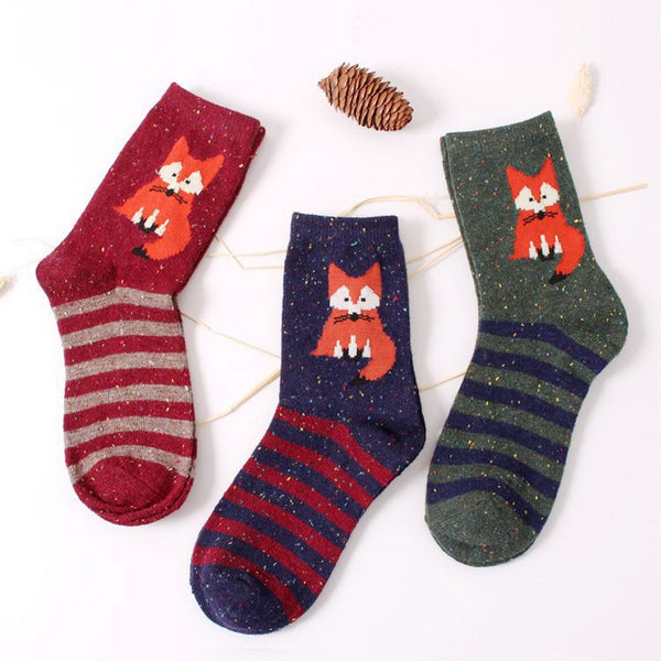 Cute Cartoon Cotton Crew Socks