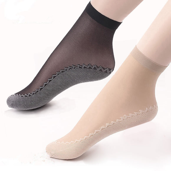 Slip-Resistant Mini-Crew Socks