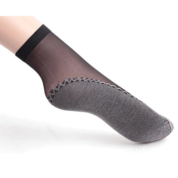 Slip-Resistant Mini-Crew Socks
