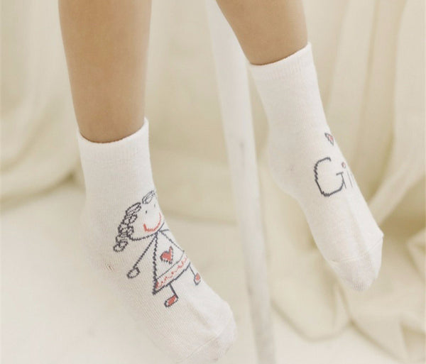 Simple Soft Cotton Crew Socks
