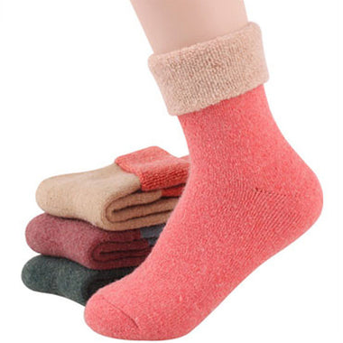 Winter Cashmere Towel-hemmed Socks