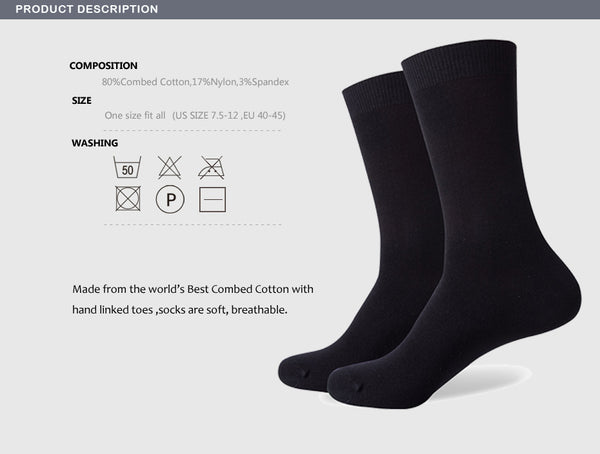 Black Business Cotton Socks