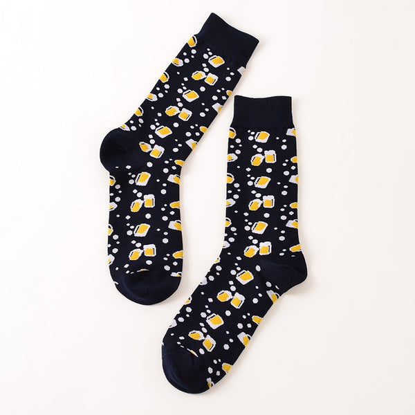 Cotton Preppy Printed Socks