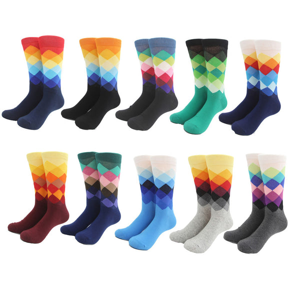 Gradient Colored Crew Socks