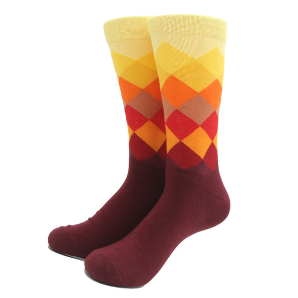 Gradient Colored Crew Socks