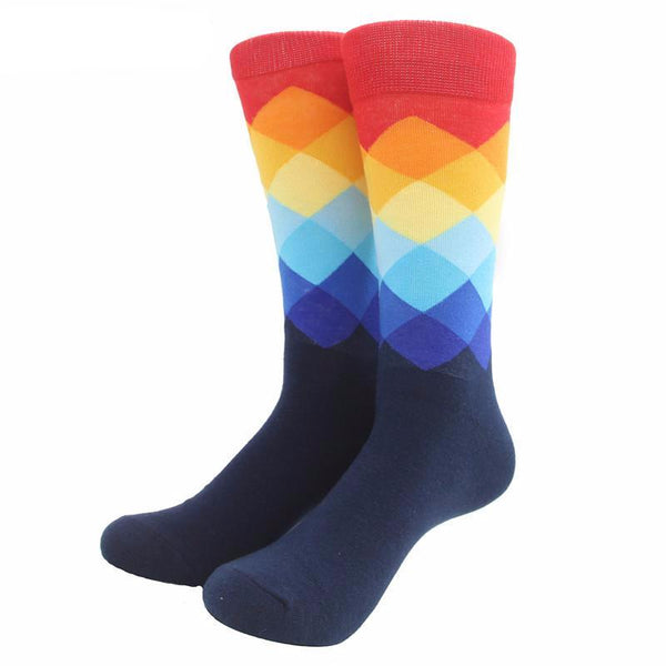 Gradient Colored Crew Socks