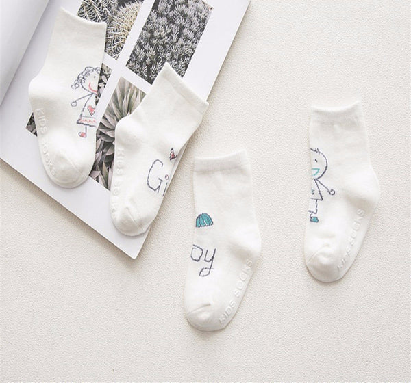 Simple Soft Cotton Crew Socks