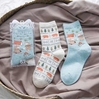 Cute Spring Crew Socks