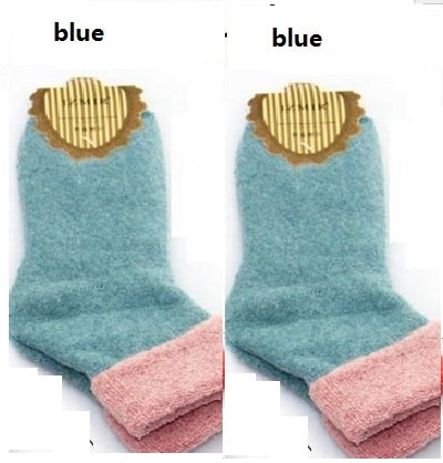 Winter Cashmere Towel-hemmed Socks
