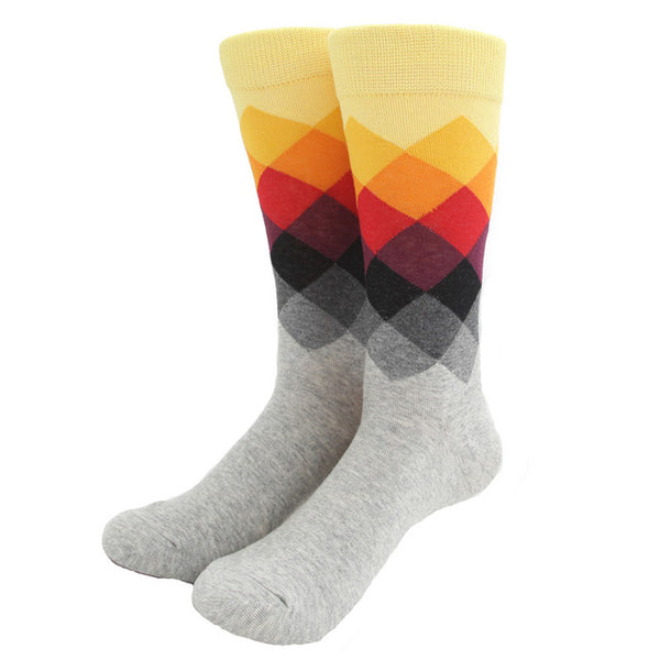 Gradient Colored Crew Socks