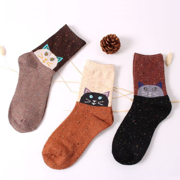 Cute Cartoon Cotton Crew Socks