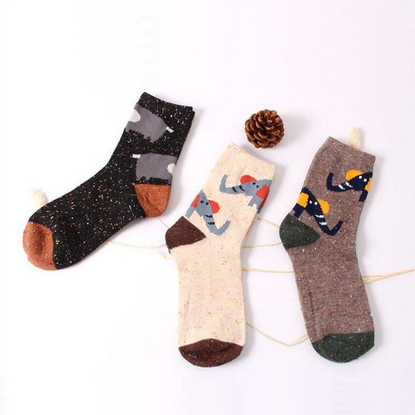 Cute Cartoon Cotton Crew Socks