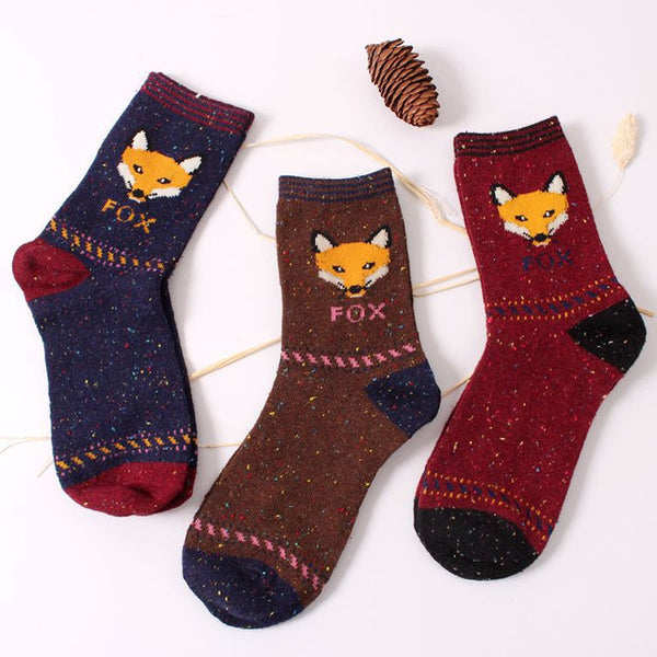 Cute Cartoon Cotton Crew Socks