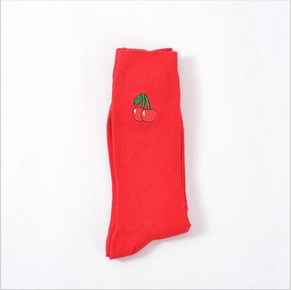Scrunched-Up Colorful Minimal Crew Socks