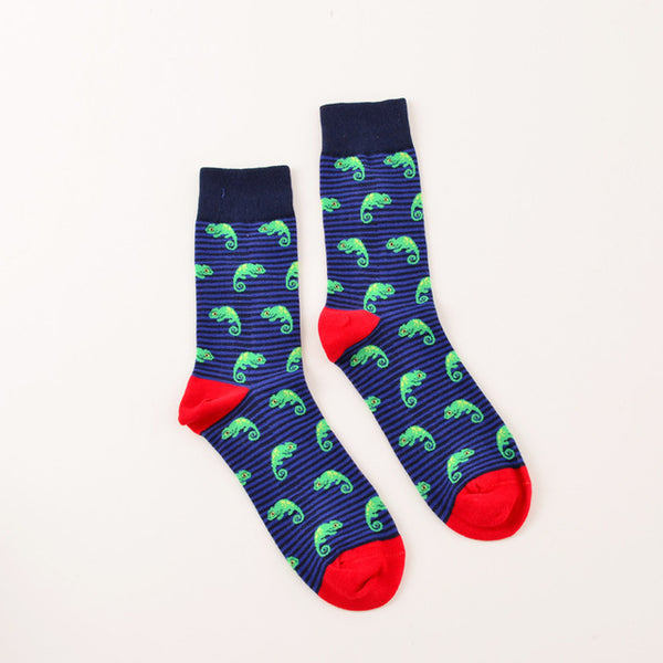 Cotton Preppy Printed Socks
