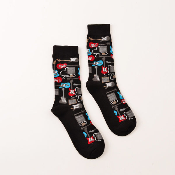 Cotton Preppy Printed Socks