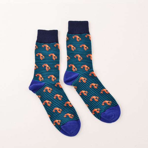 Cotton Preppy Printed Socks