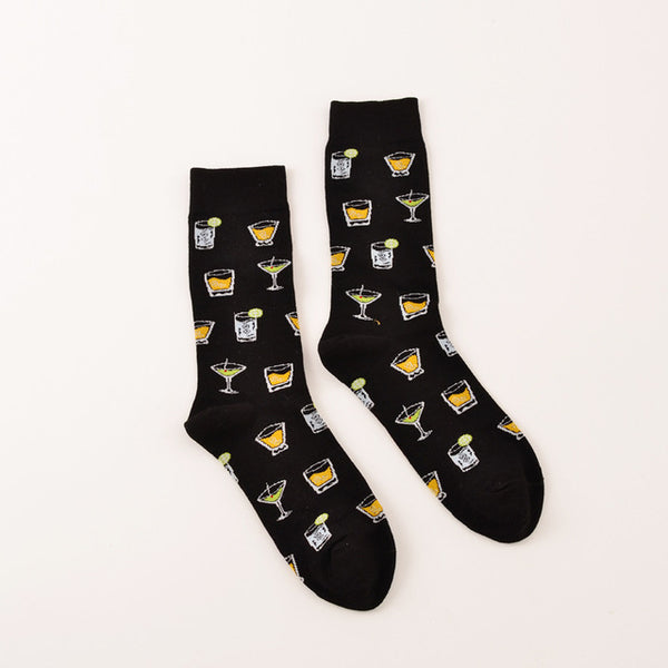Cotton Preppy Printed Socks
