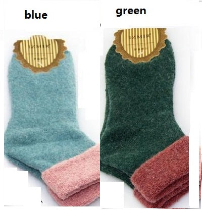 Winter Cashmere Towel-hemmed Socks