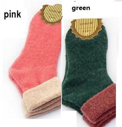 Winter Cashmere Towel-hemmed Socks