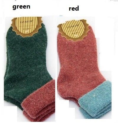 Winter Cashmere Towel-hemmed Socks