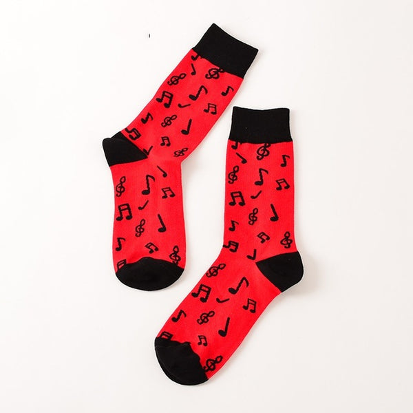 Cotton Preppy Printed Socks