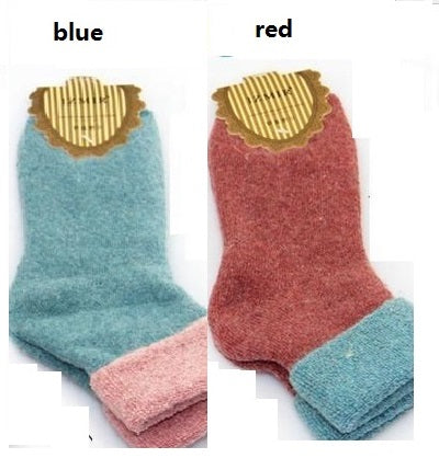 Winter Cashmere Towel-hemmed Socks